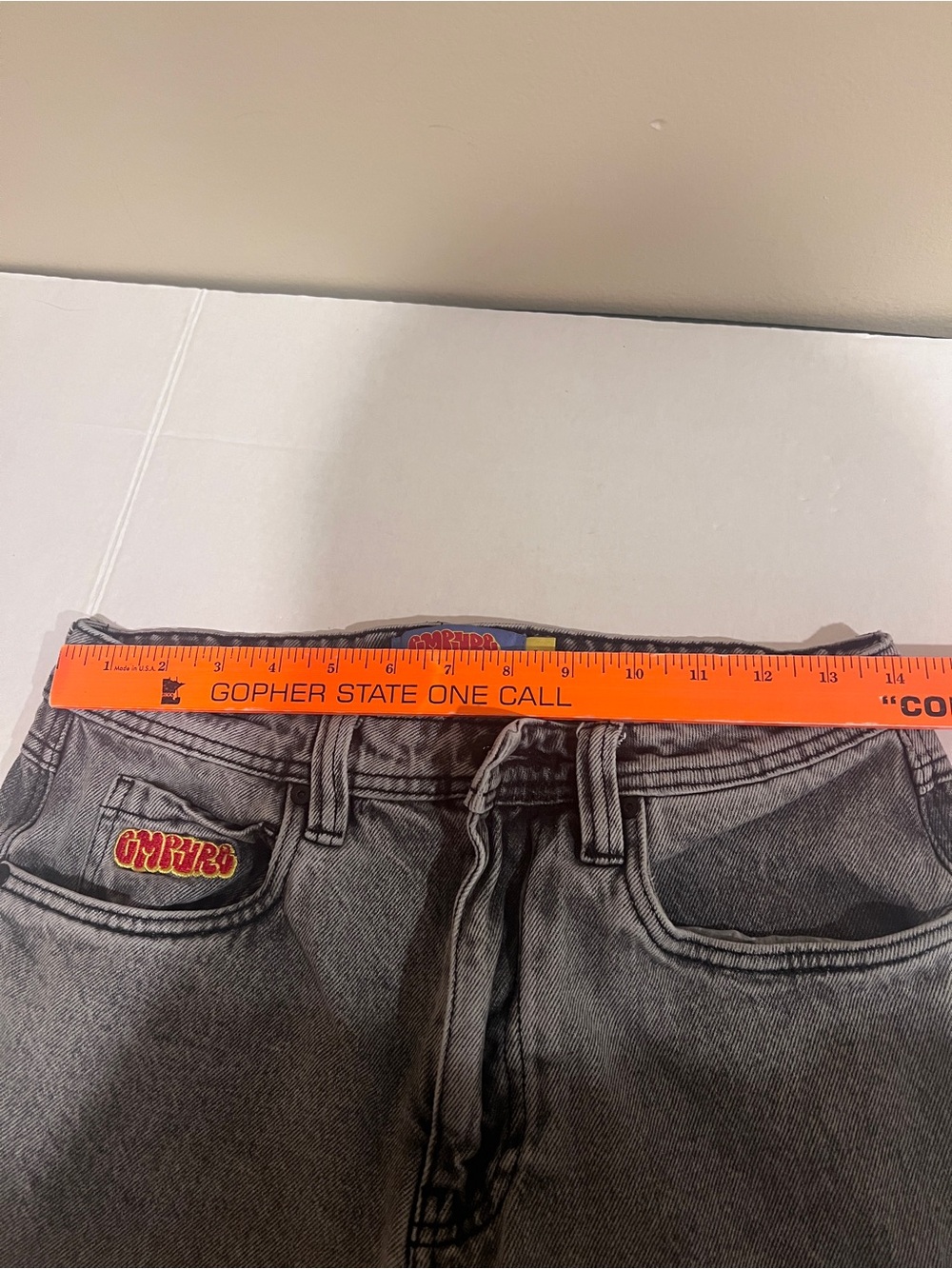 Empyre 100% Cotton Men’s Scramble Grey Wash Loose Fit Skate Jeans Denim Size 28 - Picture 12 of 12